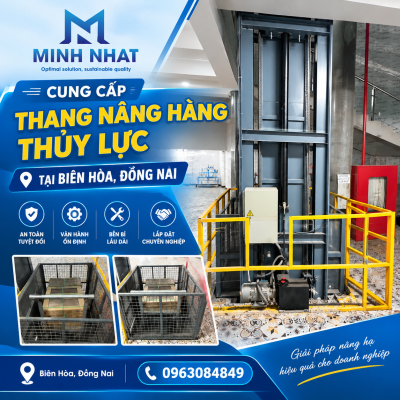 Cung cấp thang nâng hàng thủy lực tại Biên Hòa Đồng Nai