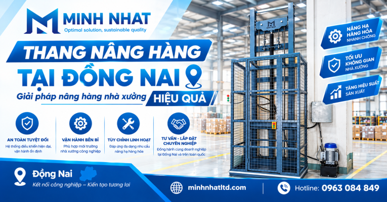 Thang nâng hàng thủy lực tại Đồng Nai