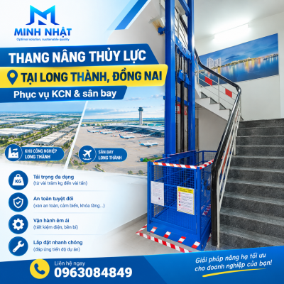 Thang nâng hàng thủy lực tại Long Thành, Đồng Nai