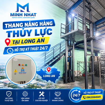 thang nâng hàng tại Long An