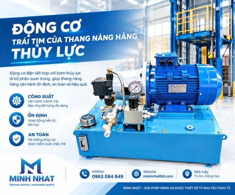 Động cơ của thang nâng thủy lực 1.5tấn